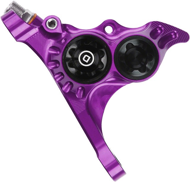 Hope RX4+ Disc Brake Caliper – Flat Mount Front, +20mm, DOT Type, Purple