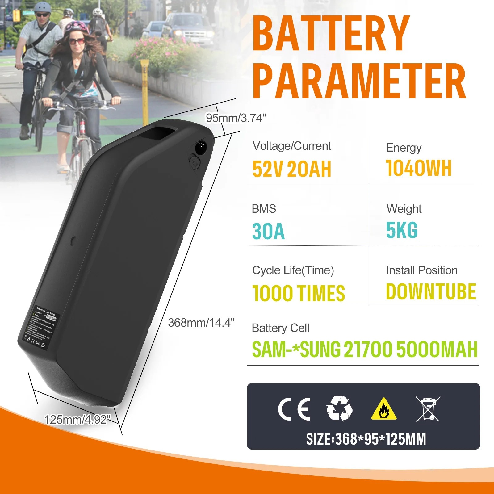 Bafang 48V750W Mid Drive Motor Electric Bicycle Conversion Kit BBS02 Ebike