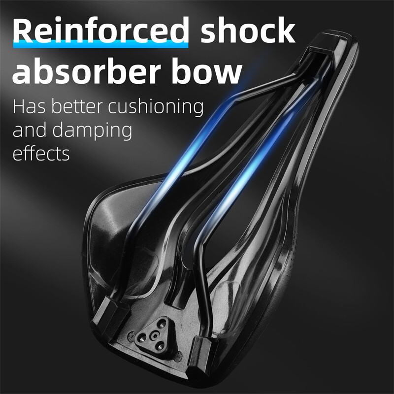 PU Leather Bike Seat Short Nose Racing Bike Saddle Hollow Bicycle Saddle Cushion