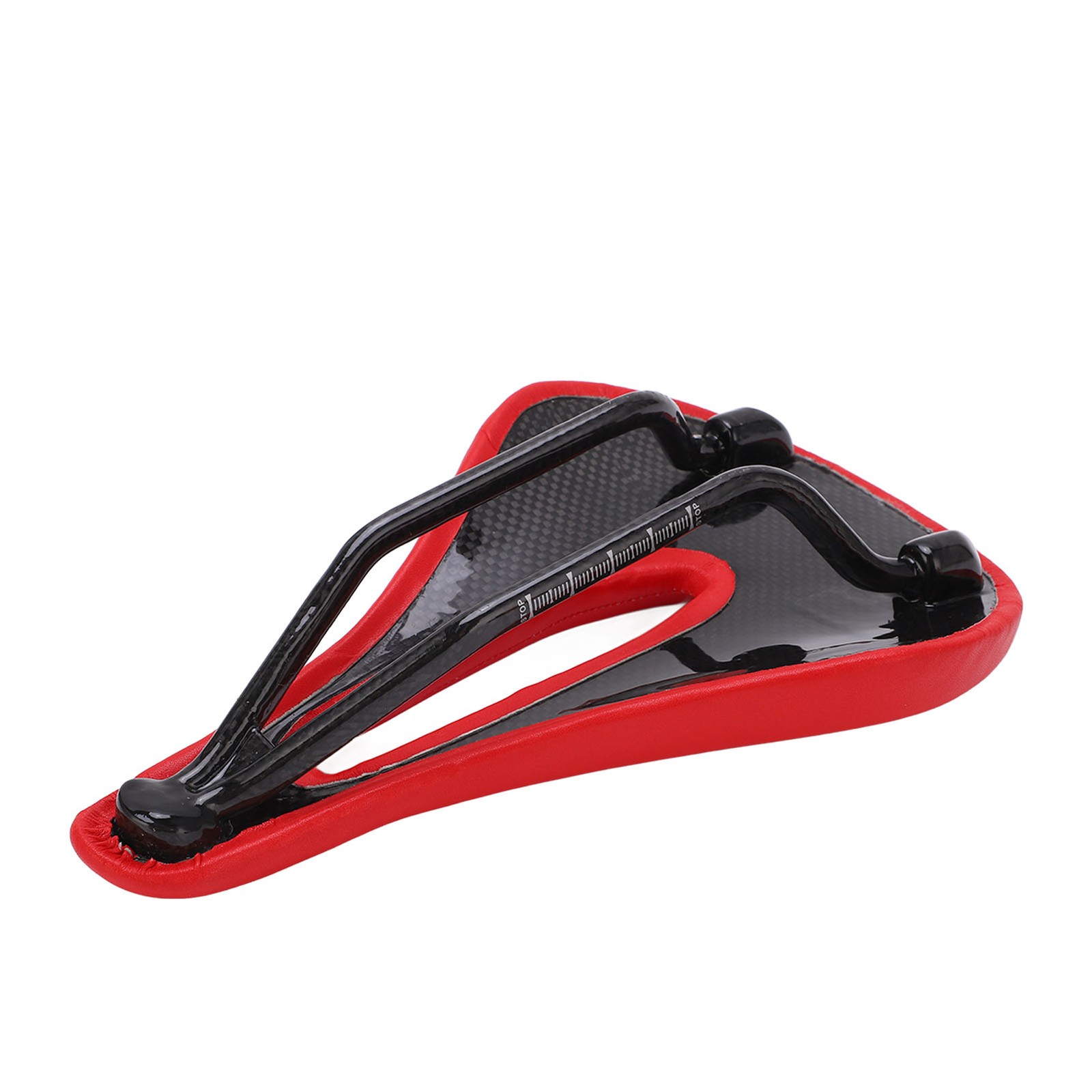 White Saddle Replacement Comfortable Hollow 3K Carbon Fiber + Leather