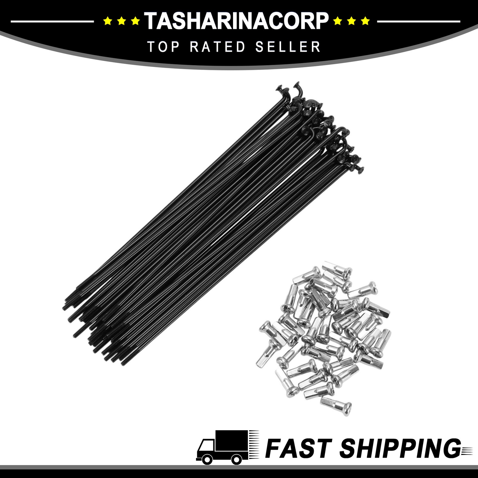 Bike Bicycle Spoke 14G 130MM Mountain Bike Spokes steel Black 36Pcs