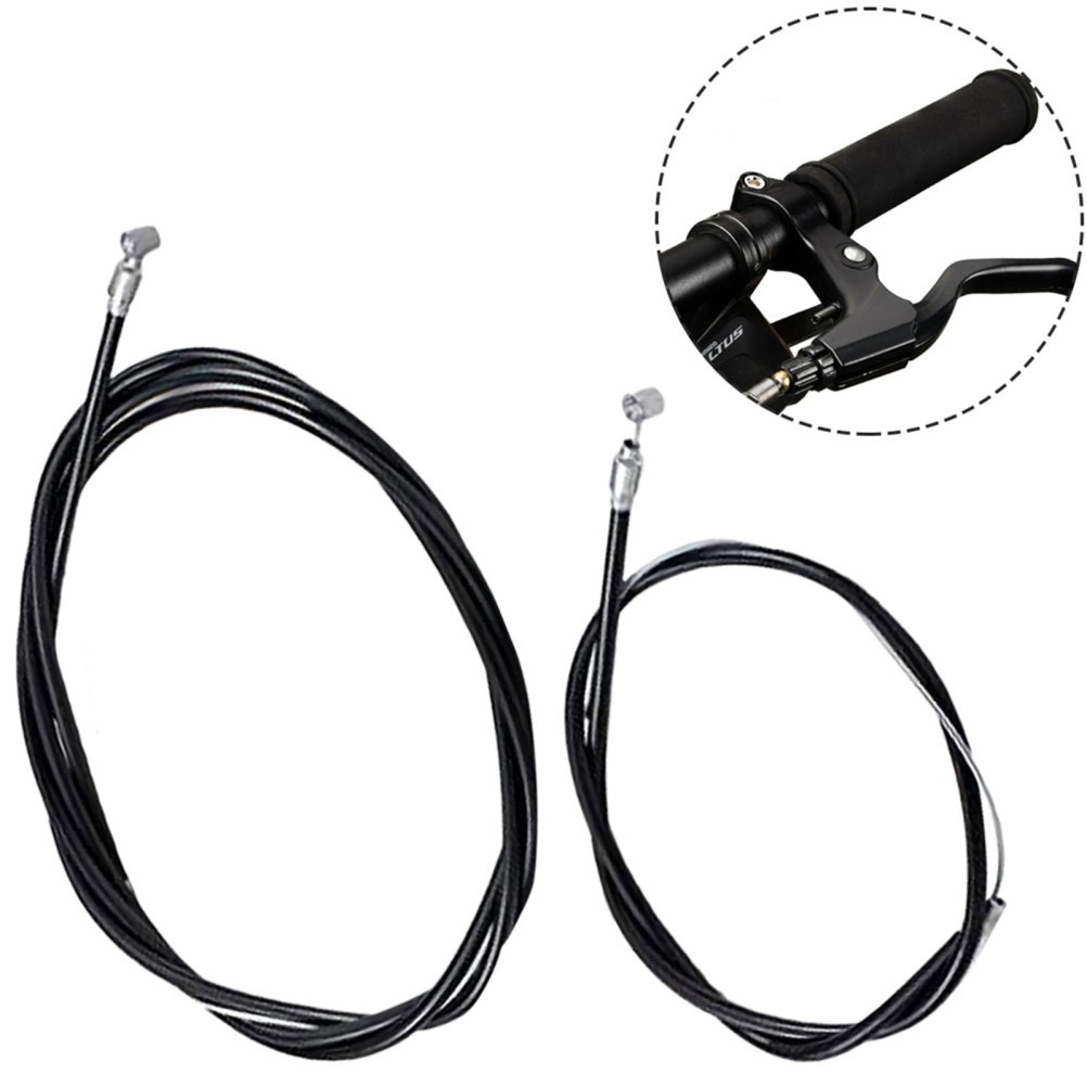 1 Set Reusable Bike Brake Cables Stainless Steel PVC for Front and Rear Brakes
