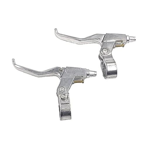 Free-fly 1 Pair Universal Full Aluminum Alloy Bicycle Brake Handle Silver