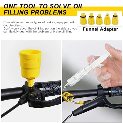 Hydraulic Brake Bleed Kit for Shimano,TEKTRO, MAGURA and Other Mineral Oil