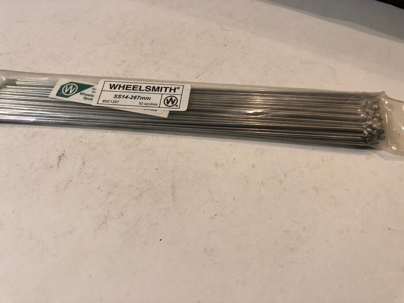 Wheelsmith SS-14-267mm Spokes Silver Bag of 50
