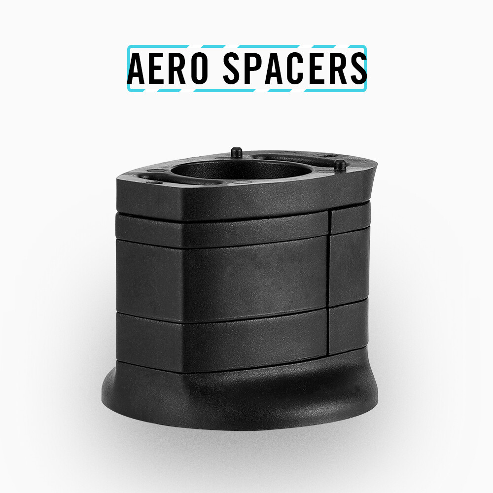 Aero Spacers for Integrated Road Handlebar – Fits 28.6mm (1-1/8″)