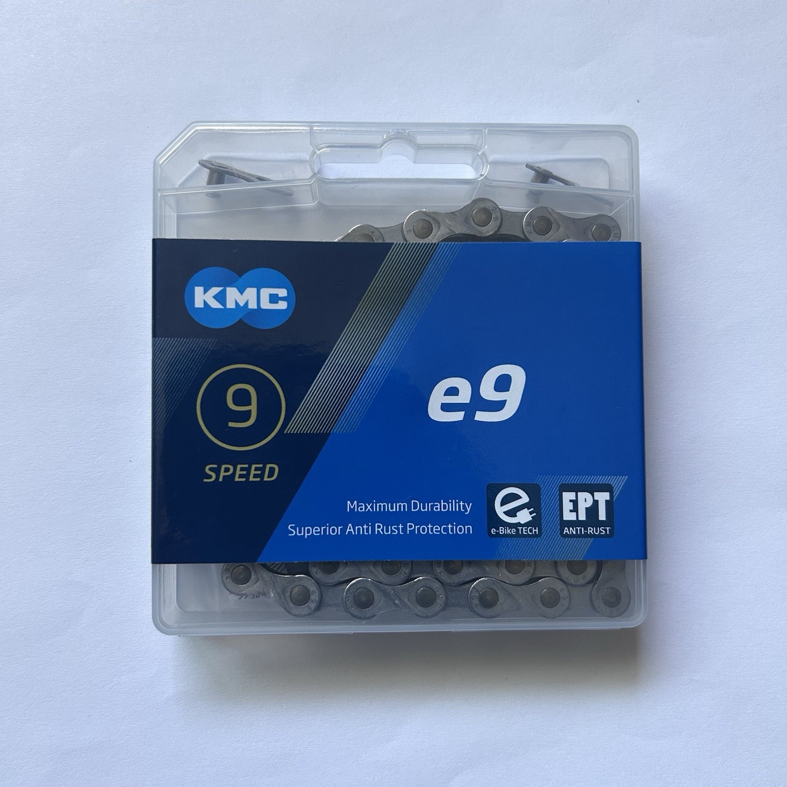 KMC e9 EPT eBike Chain 9 Speed 136 Links Gray Anti-Rust Bosch e-Bike Systems