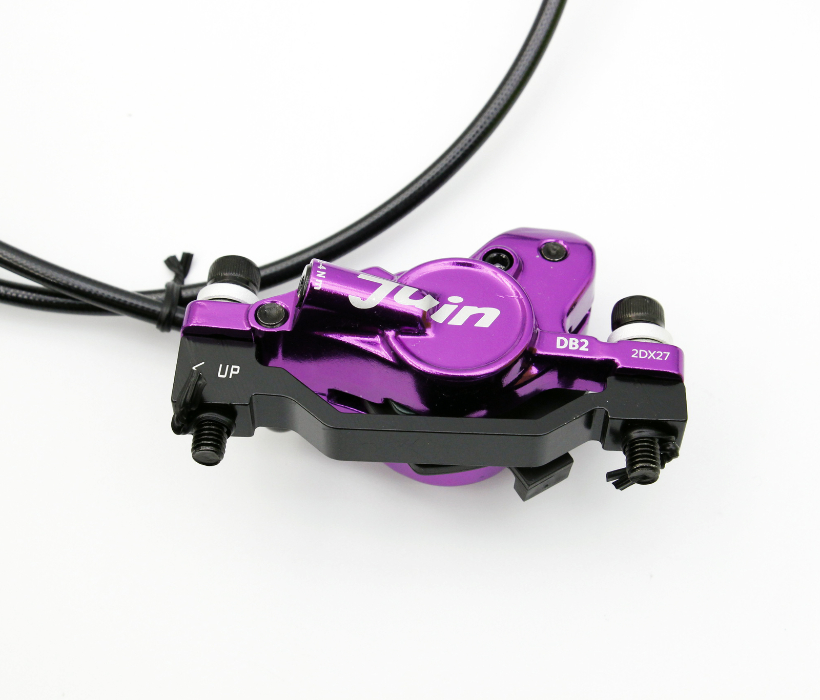 Juin Tech DB2 Purple MTB E-Bike Hydraulic Disc Brakes Front & Rear + 160 Rotors