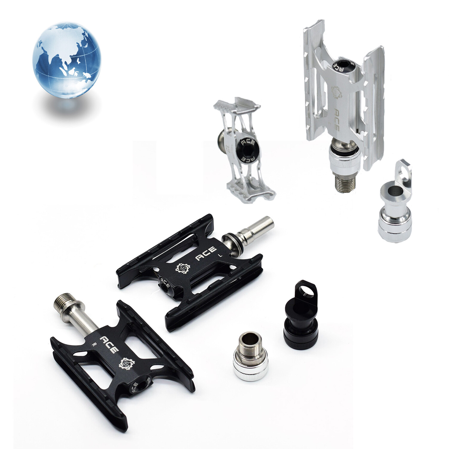 Titanium Axles CNC Pedals For Brompton Foldable Bike MKS Quick Relase New Ace