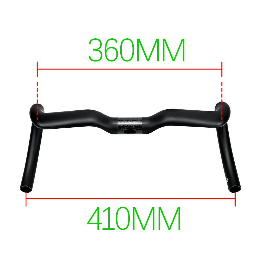 Carbon Fiber Rise Bar Road Bike Handlebar Gravel Bicycle Drop Bar 31.8mm Black