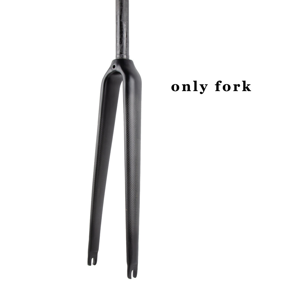 700C bicycle 1 Inch 25.4 mm Road Bike Carbon fiber 1″ Steerer Tube Rigid Fork