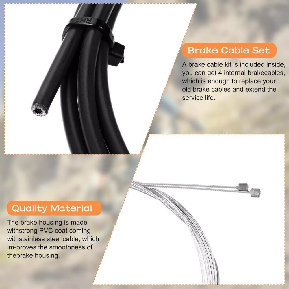 Bicycle Shift Derailleur Cable Kit For MTN Road Bike Mountain Bike Etc Universal