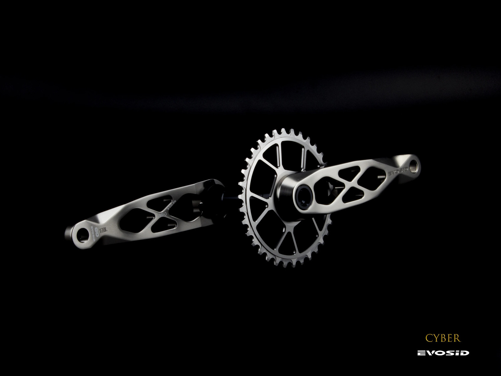 Mountain Bicycle Crankset 165mm 170mm 175mm Hollow Bike Crank Chainring 32-38T