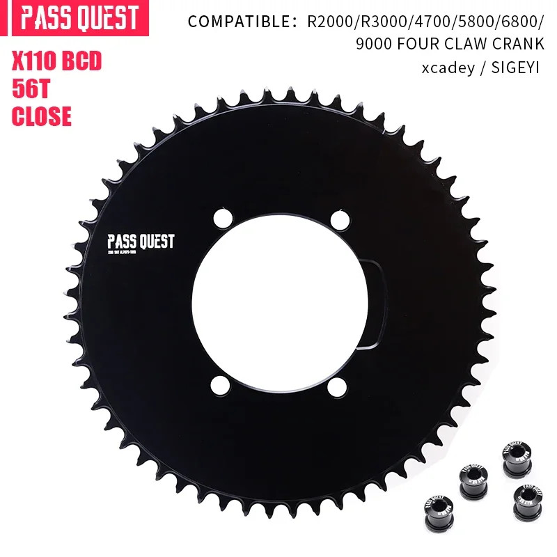 1X110 BCD Road Bike Single Chainring 4-bolt for AERO Axs Chain for SHIMANO 4700