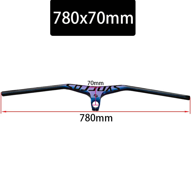 Carbon Integrated Cockpit Handlebar for Mountain Bike 28.6mm Diameter 680-800mm