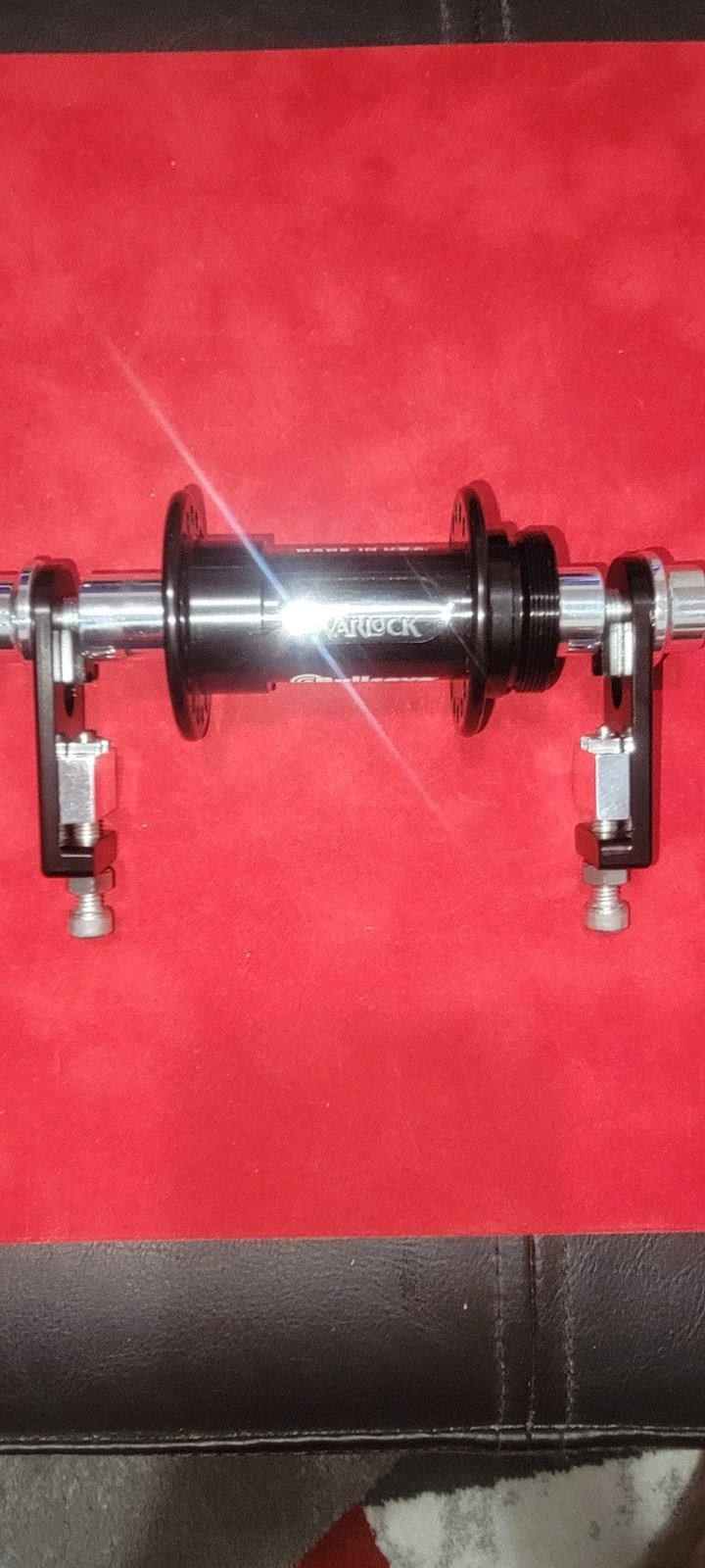 Bullseye Warlock Slotted Hubs & Bullseye Cigar Cutter Chain Tensioners Black!