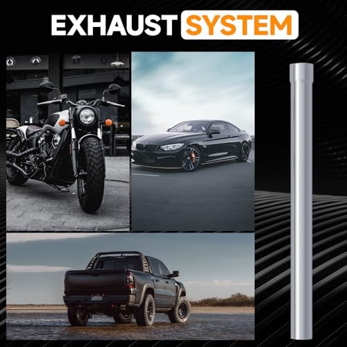 Straight Exhaust Pipe OD, Stainless Steel 50″ Long Mandrel 2.5″ 50 INCH
