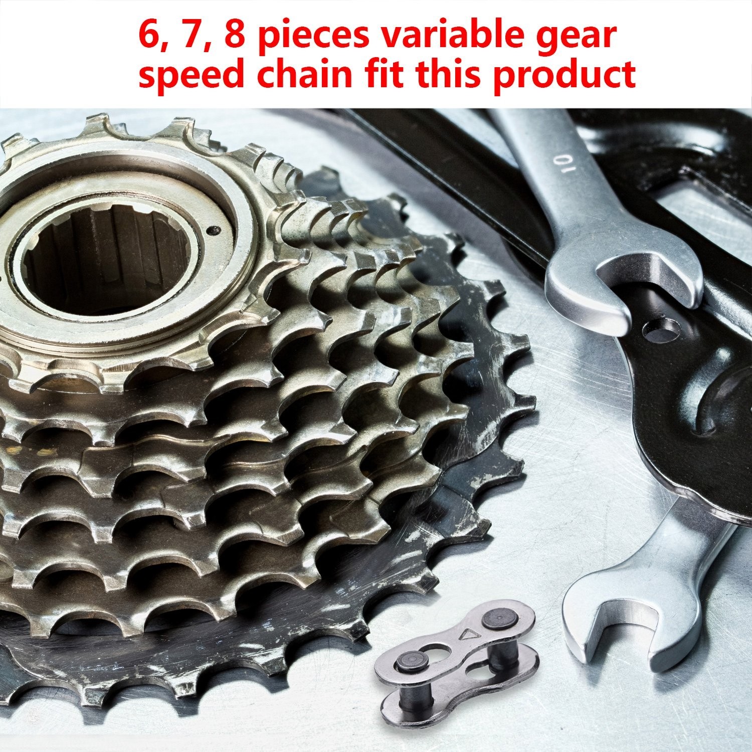 Compact Bicycle Missing Link Set for 6-10 Speed Chains – 16 Steel Pieces