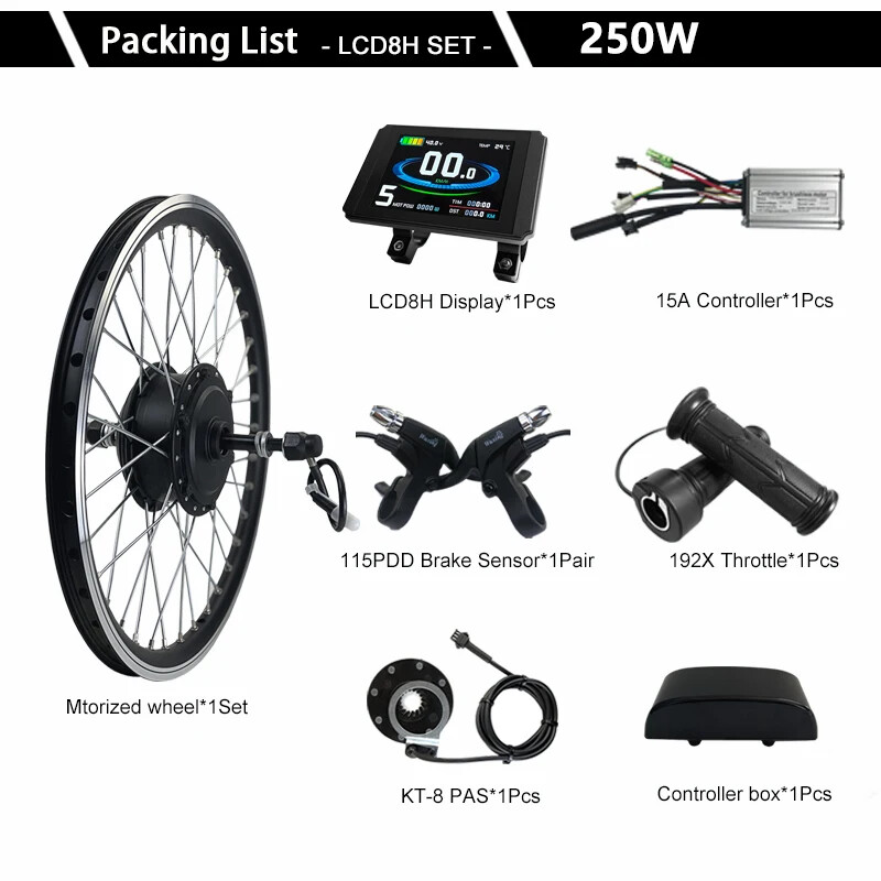 36V 48V 250W Electric Bicycle Brushless Gear Rear Wheel Hub Motor 16-29inch 700C
