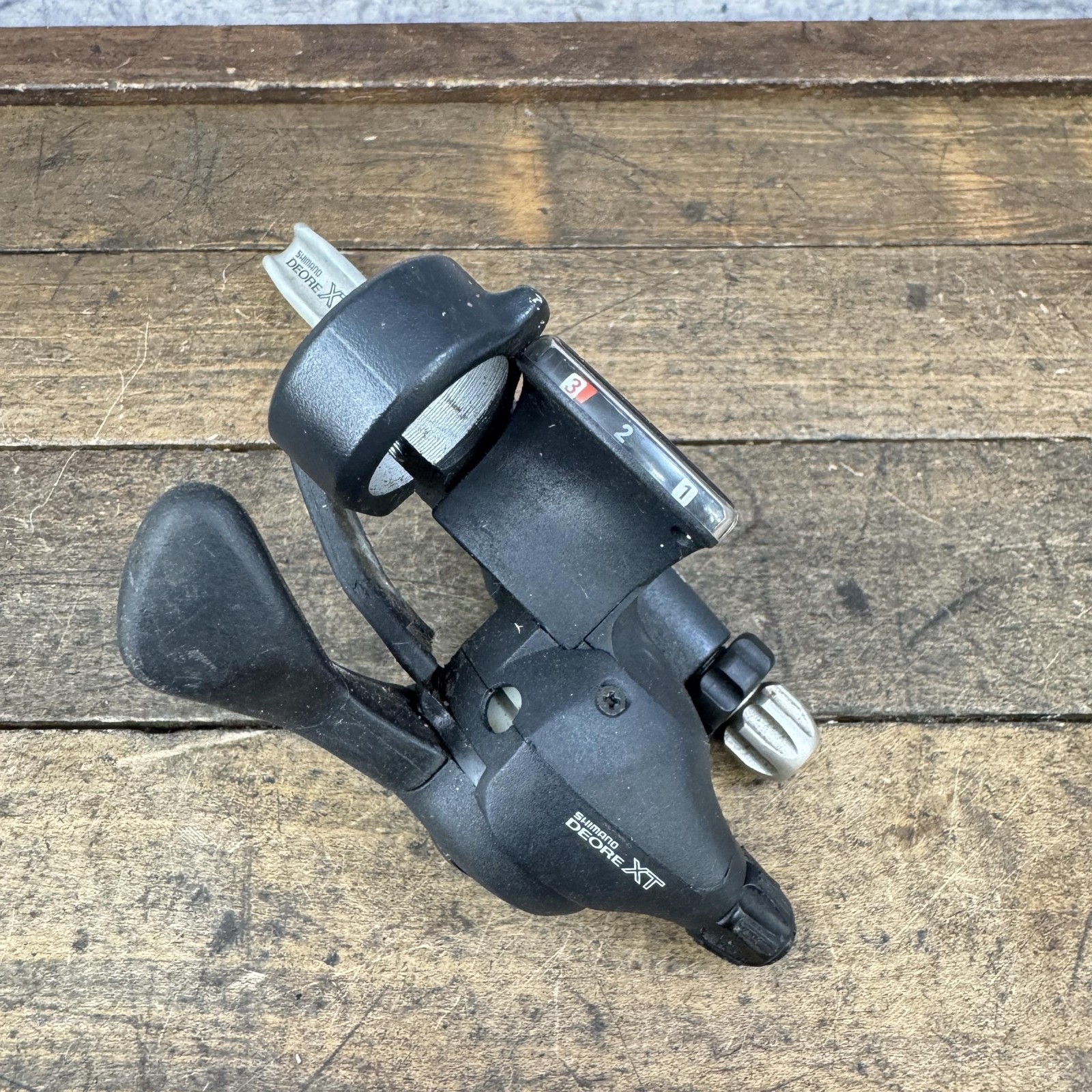 Vintage Shimano Deore XT ST-M737 Left 3 Speed Brake Shifter Combo MTB Black 90s