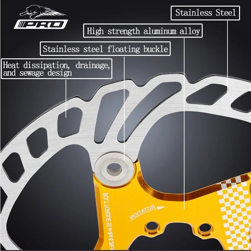 140/160/180/203mm Bicycle Brake Rotor Floating Mountian Bike Brake Rotor 6 Bolt