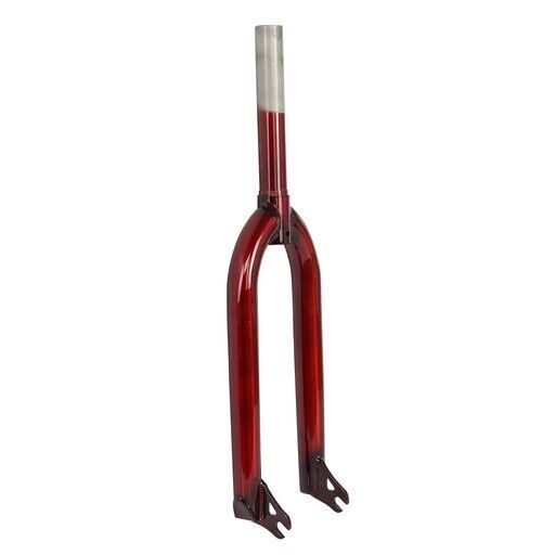 PRO+ BMX 20″ Fork MX Steel 1-1/8″ Threadless Gloss Translucent Red