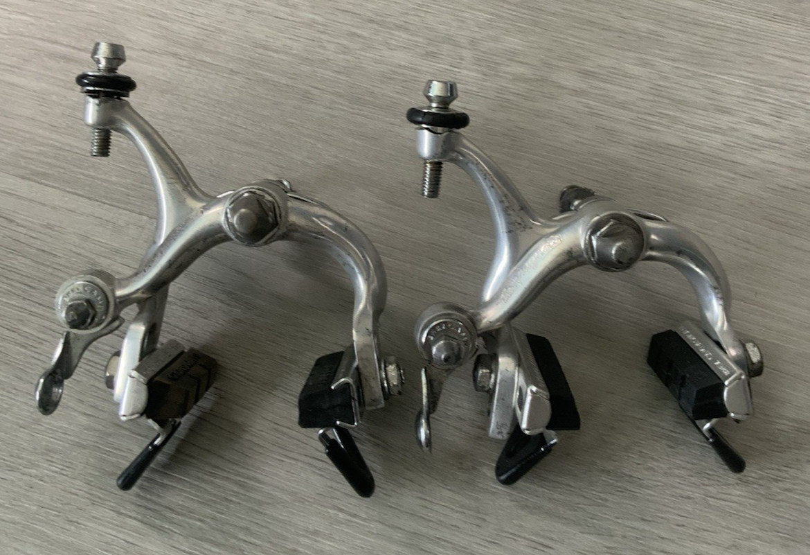 CAMPAGNOLO RECORD BRAKE CALIPERS 42-52 MM LONGER REACH RECESSED MOUNTS