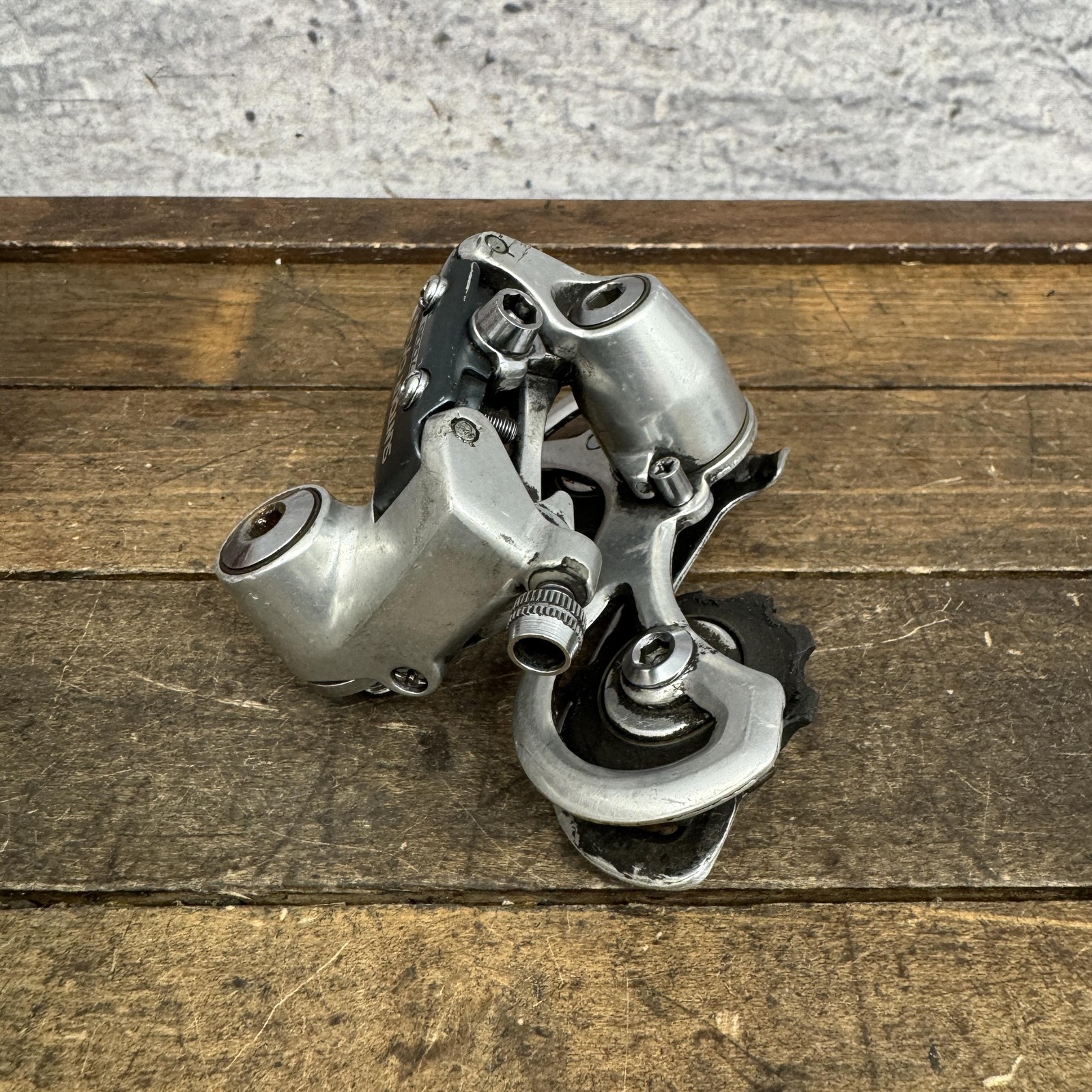 Vintage SunTour Cyclone 7000 Rear Derailleur Short Cage Hanger 220g Silver