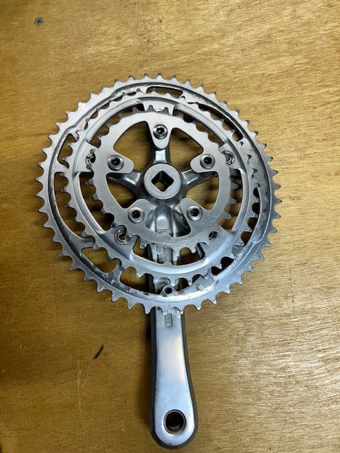 VIntage Suntour XC Comp Crankset 175 mm Biopace Triple 48-38-28