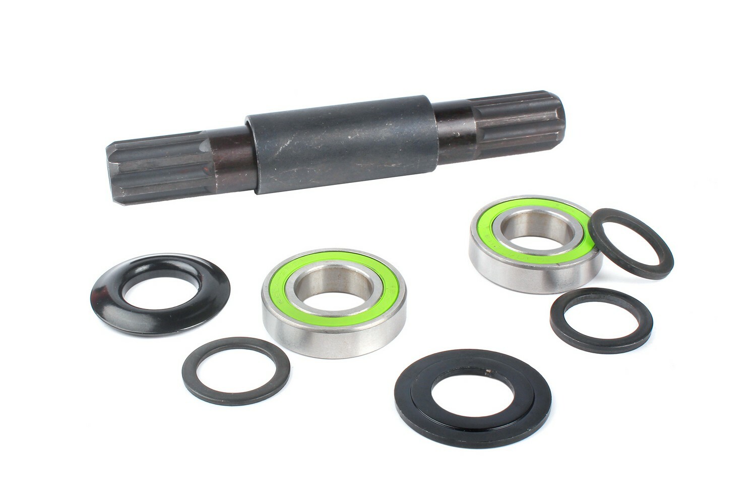 SwishTi MID BMX MTB Cycle Bike Bottom Bracket BB set w/8T 19mm Cr-Mo Axle