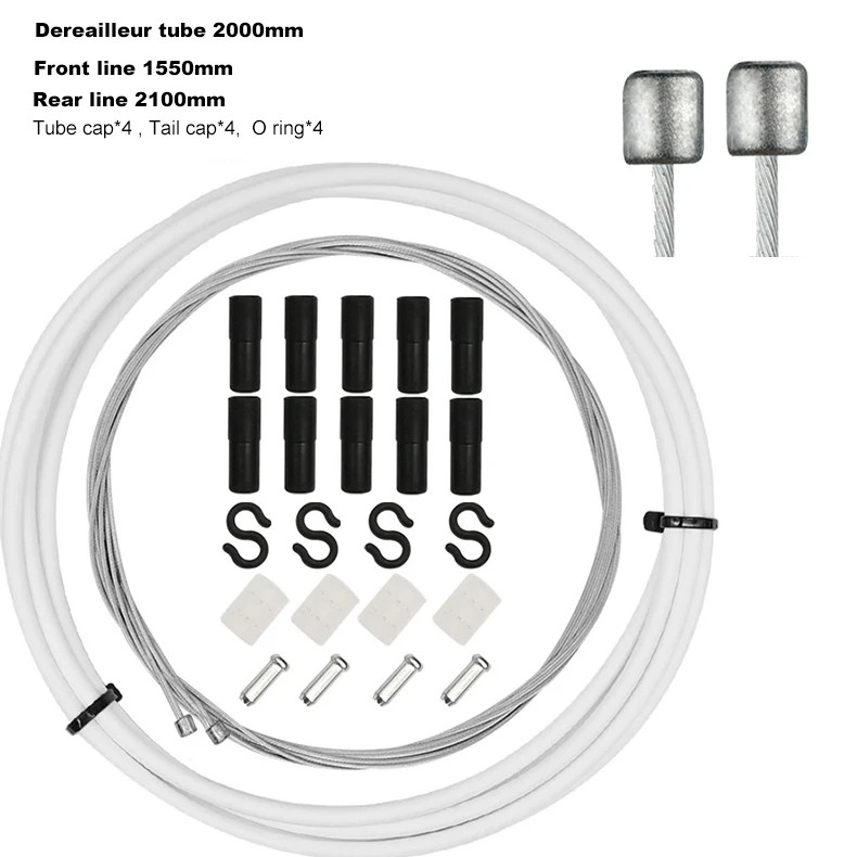 Bike Brake Shift Cable & Housing Set MTB Road Derailleur Wire Hose Kit