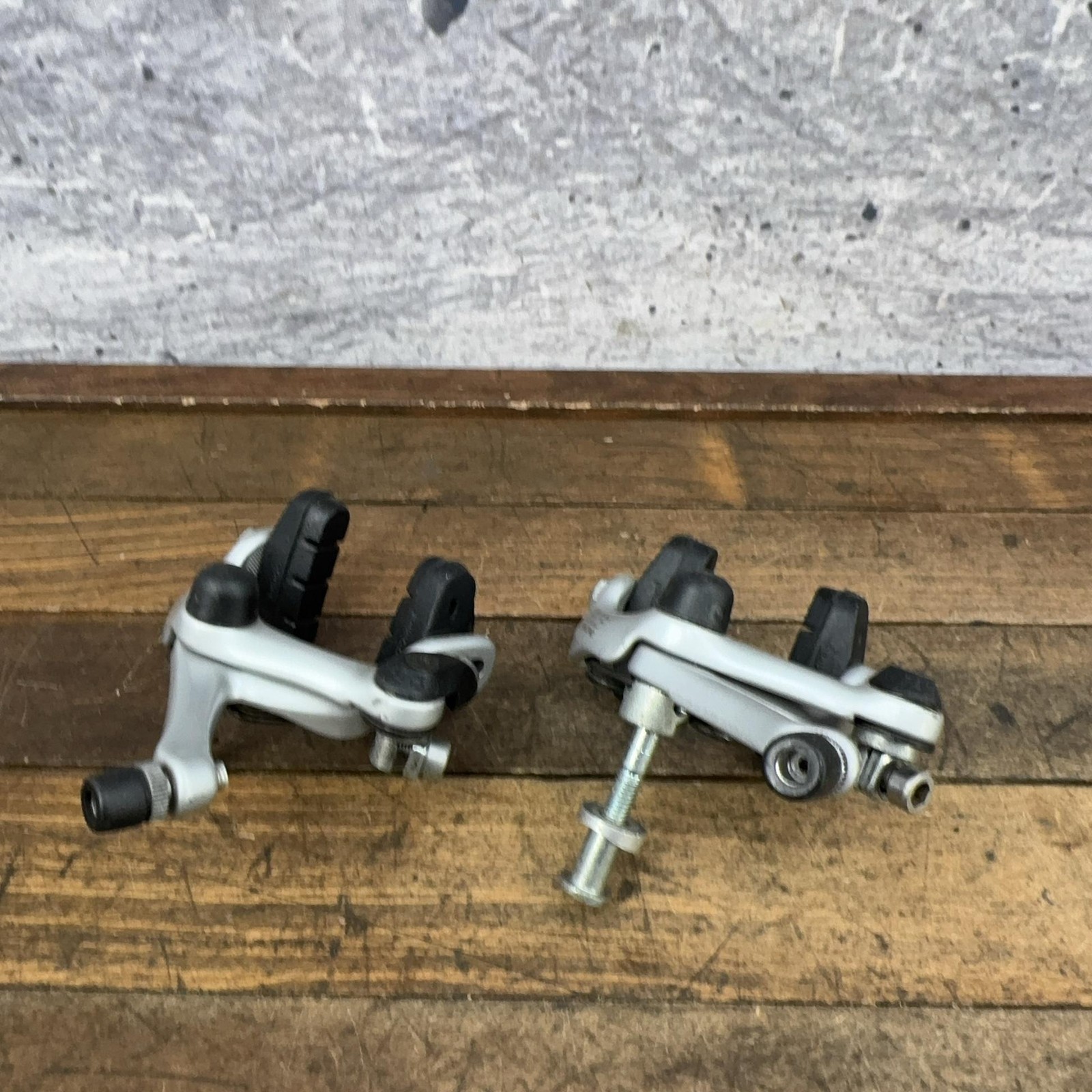 Vintage Dia-Compe EDGE FRS Caliper Brakes Set Silver Side Pull Road Bike Japan