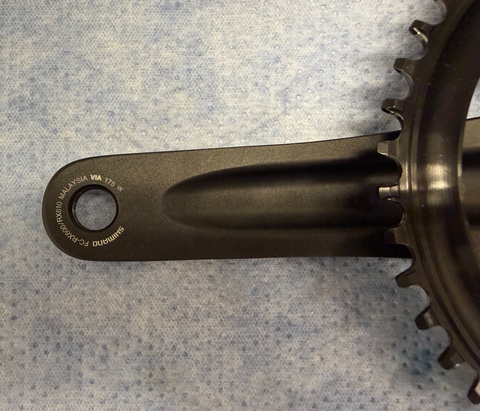 Shimano GRX FC-RX600 Crankset 175 mm WOLF TOOTH 44T Chainring 11-Speed (1×11)