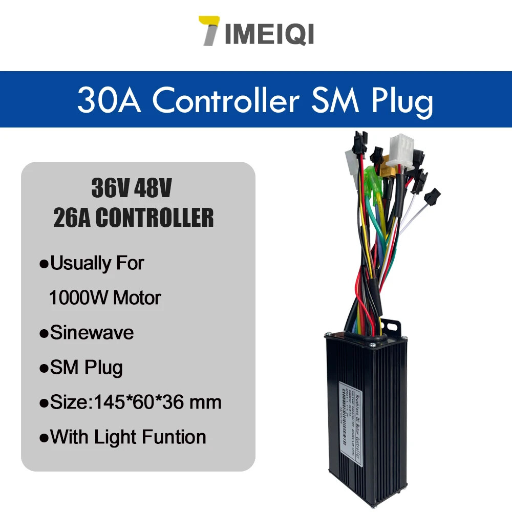 Three-Mode Sine Wave Controller 36V 48V 17/26/30/40A with LCD S866 S966 Display