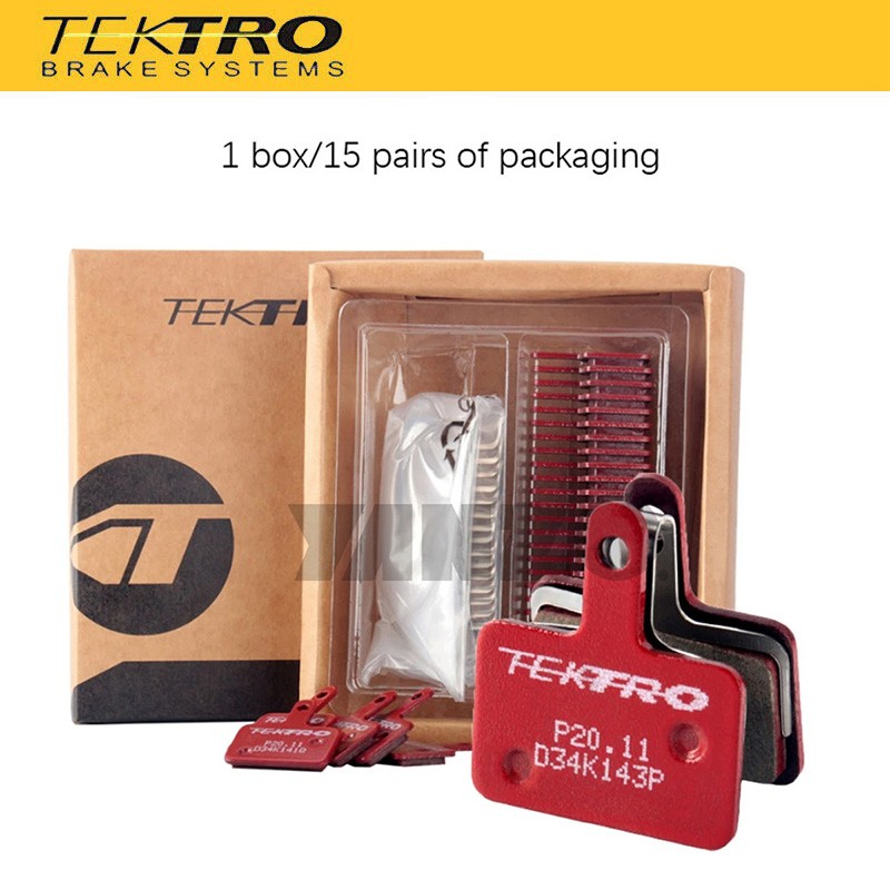 Tektro 15Pairs P20.11 Disc Brake Pads Metal Ceramic Auriga Tune TWIN W/ Spring