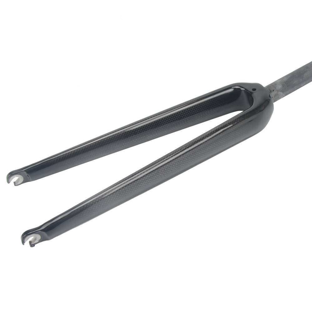 Carbon Fiber Road Bike Fork 700C Rigid Straight Bicycle Fornt Forks C Brake QR