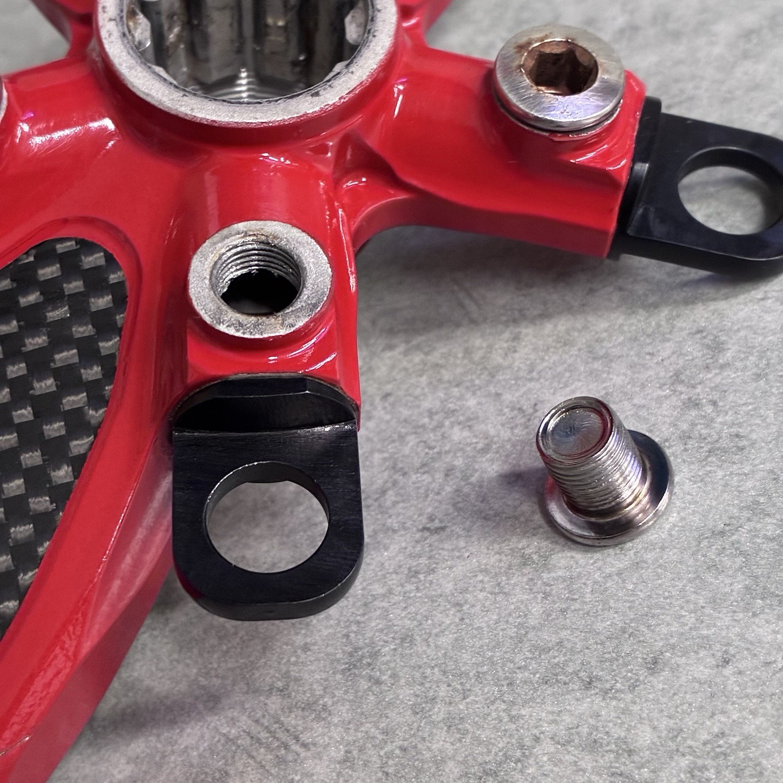 Vintage Red Race Face Next Crank Arm Set 175mm ISIS 94/58mm BCD Carbon Turbine