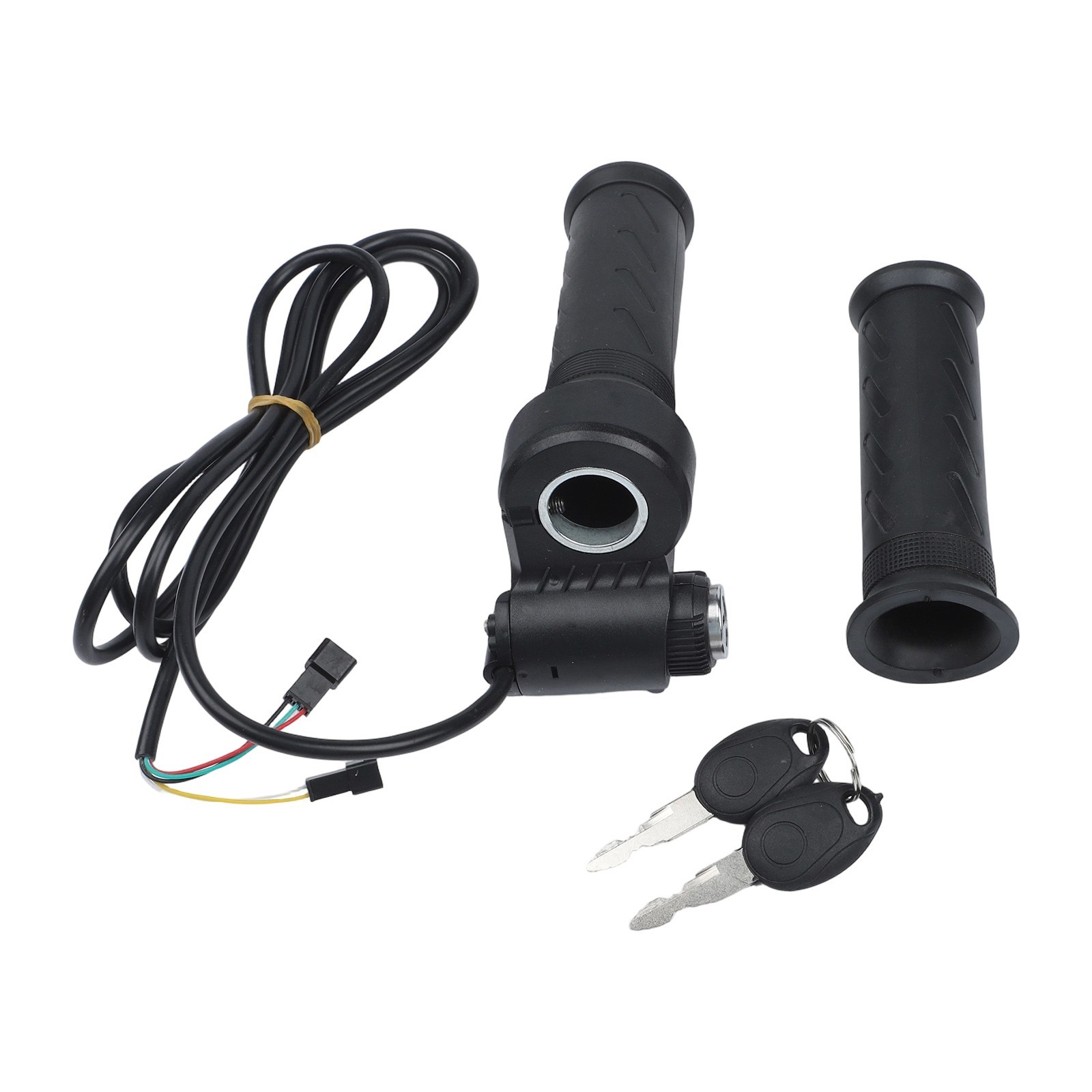 5Pin Throttle Handlebar Pair with for Power Lock for EBike 24V 72V Voltage