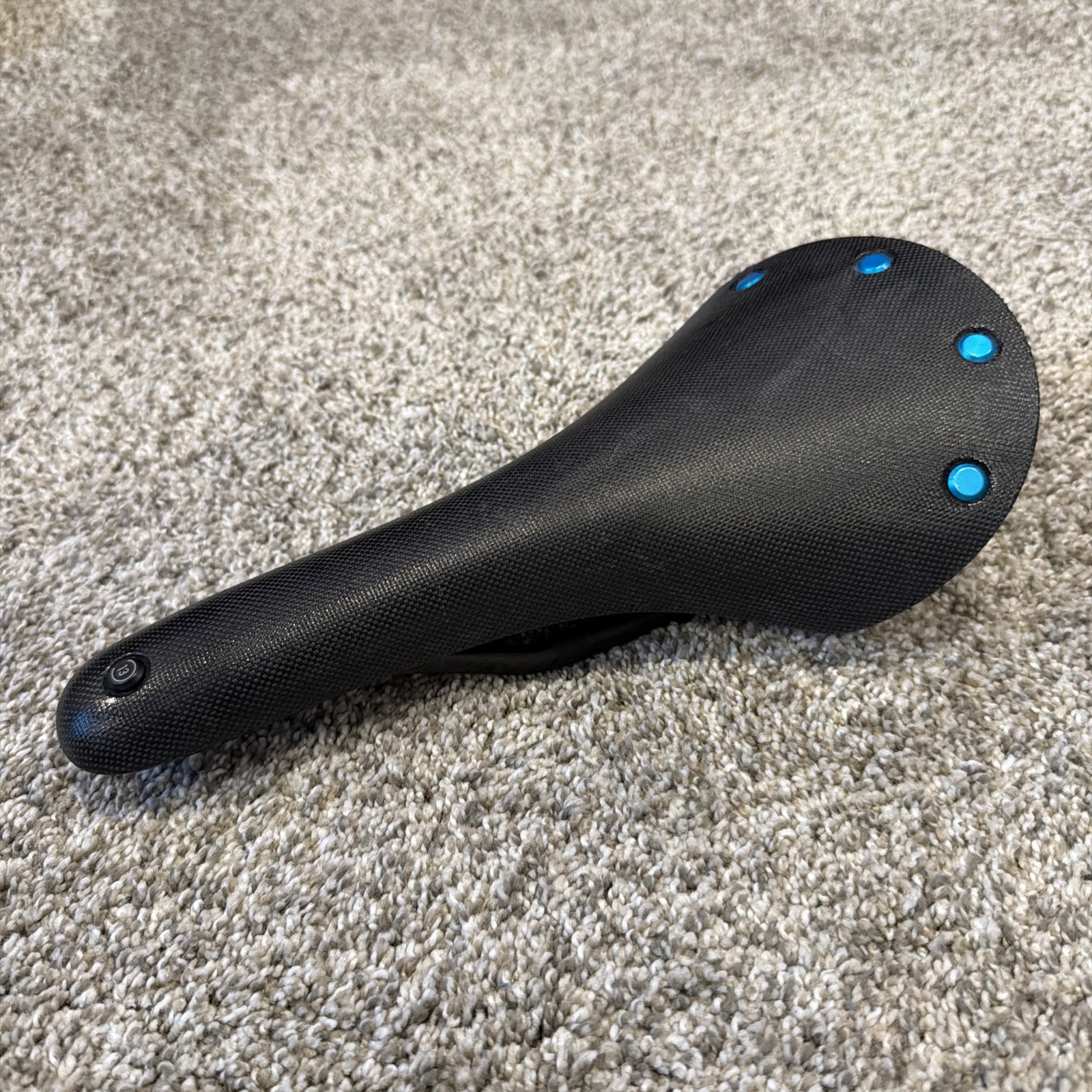 Brooks C13 132mm Carbon Rails Turquoise Blue Rivets