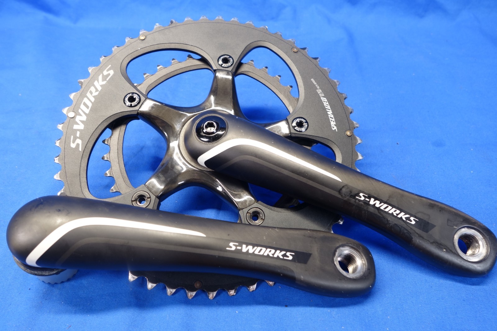 Specialized S-Works Carbon Road Bike Crankset, 53/38t, 175mm, 2×11 Spd, BB30