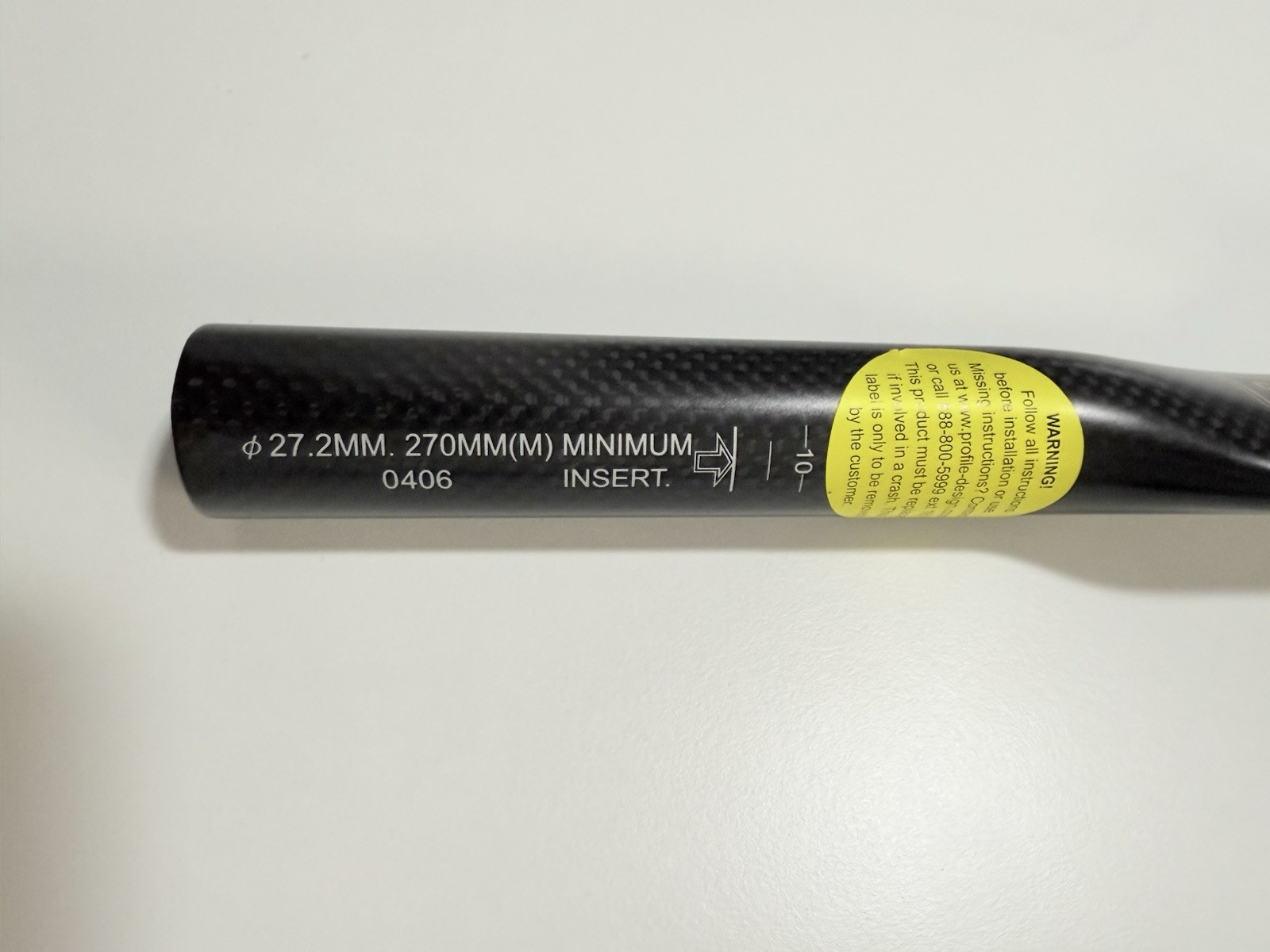 Razor Profile Design Seatpost 27.2 mm Carbon Competition 270 mm NO BOX RP $350
