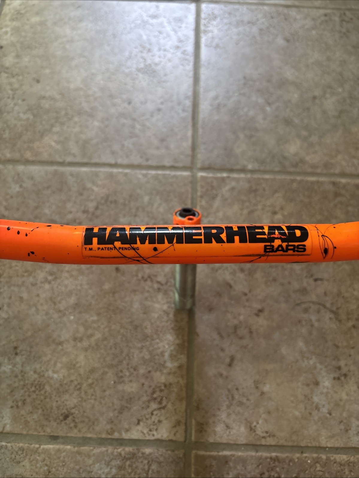 Grove Innovations Orange Splatter One Piece Bar Quill Stem 24” 22.2 High Rise