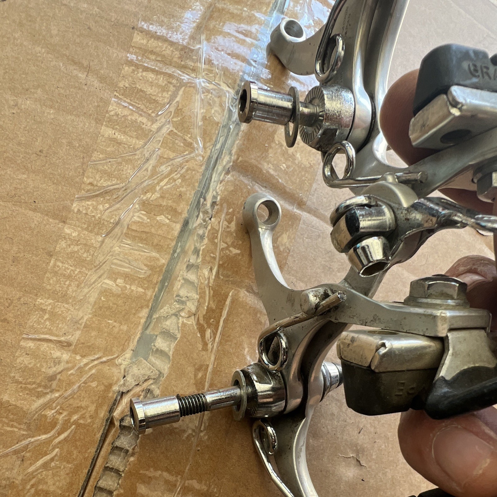 Gran Compe NGC 400 Silver Side Pull Caliper Brake Set Front & Rear Road Bike