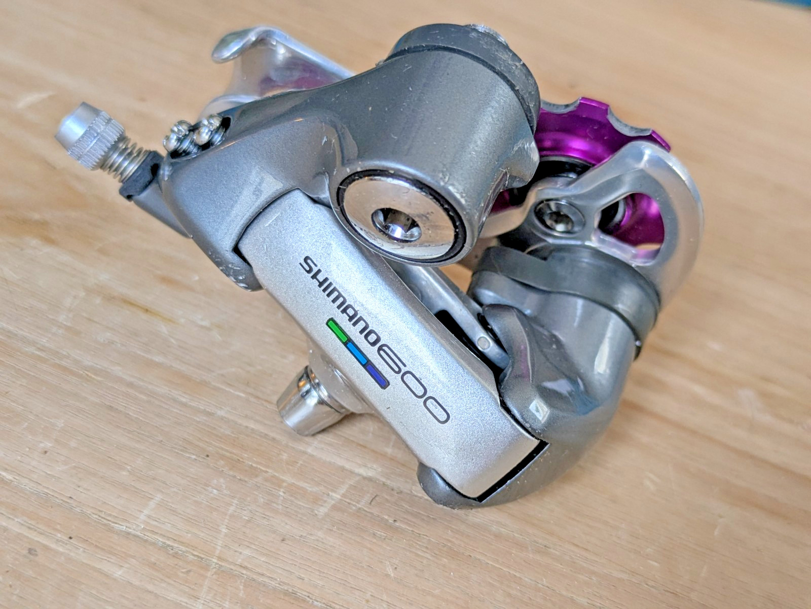 Vintage Shimano 600 Ultegra RD-6401 Rear Derailleur 8 Speed Short Cage Japan