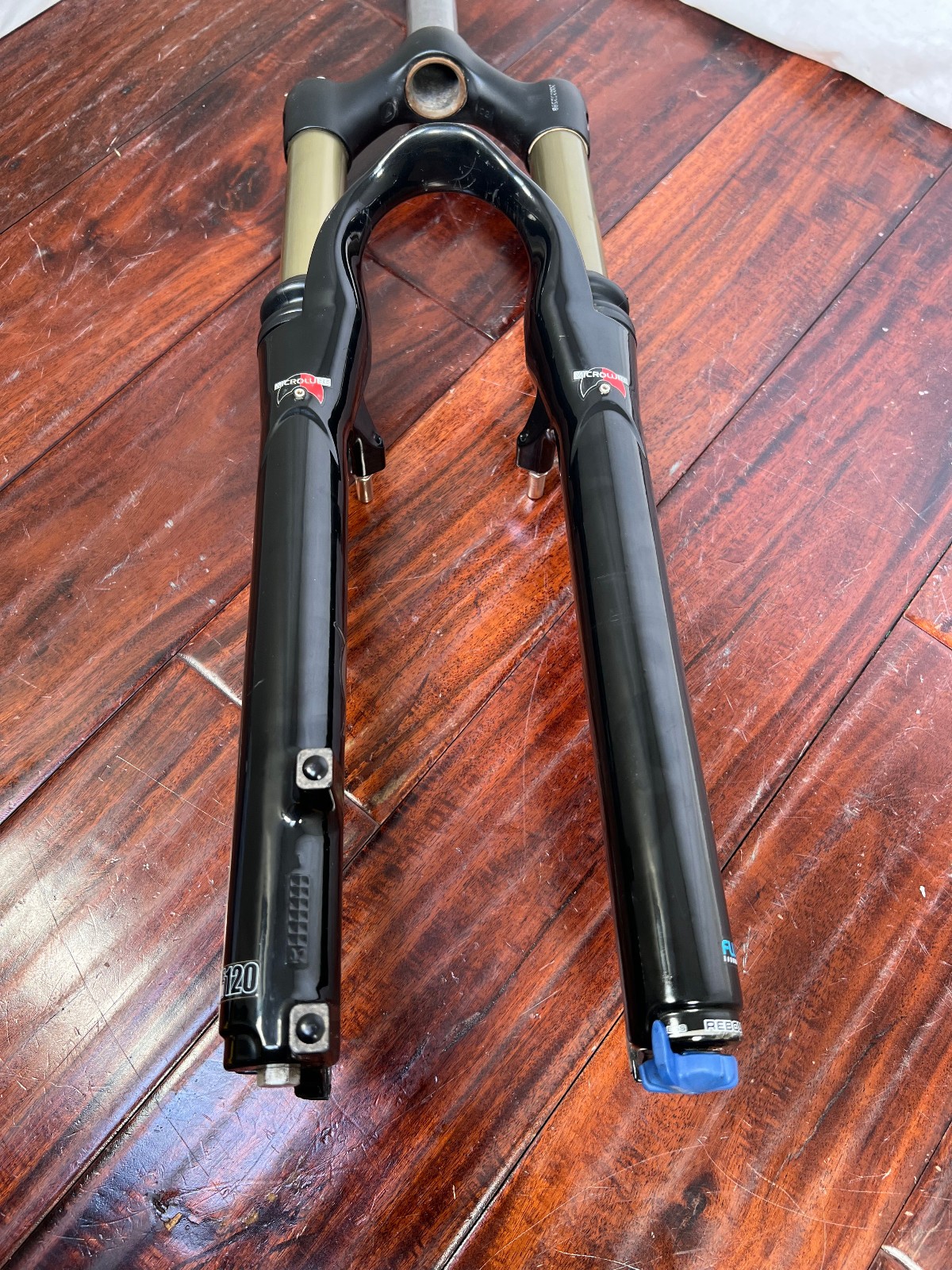 Vintage Manitou Black Fork 1-1/8” 100mm QR Disc/Rim 26″ leaking oil Retro MTB