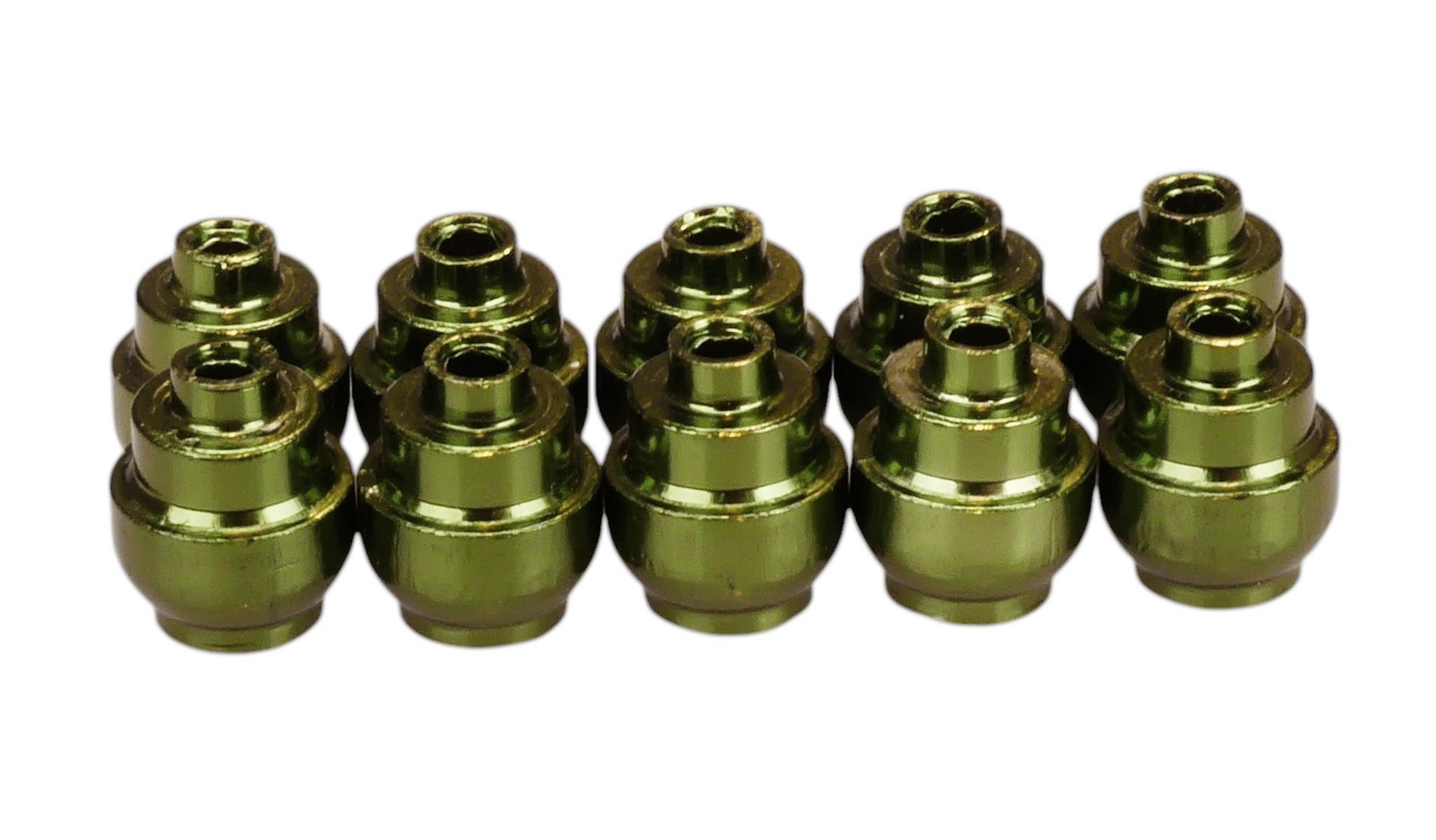 Dia-Compe aluminum alloy bicycle brake lever end buttons (PACK OF 10) GREEN