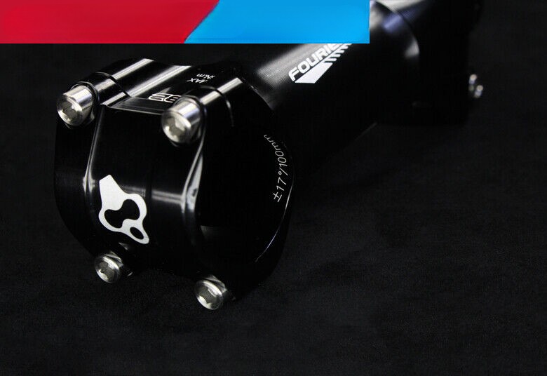 FOURIERS CNC Road Bike Stem 70-140mm +/-17° Ø31.8mm x 31.8mm For Giant OD2 RA009