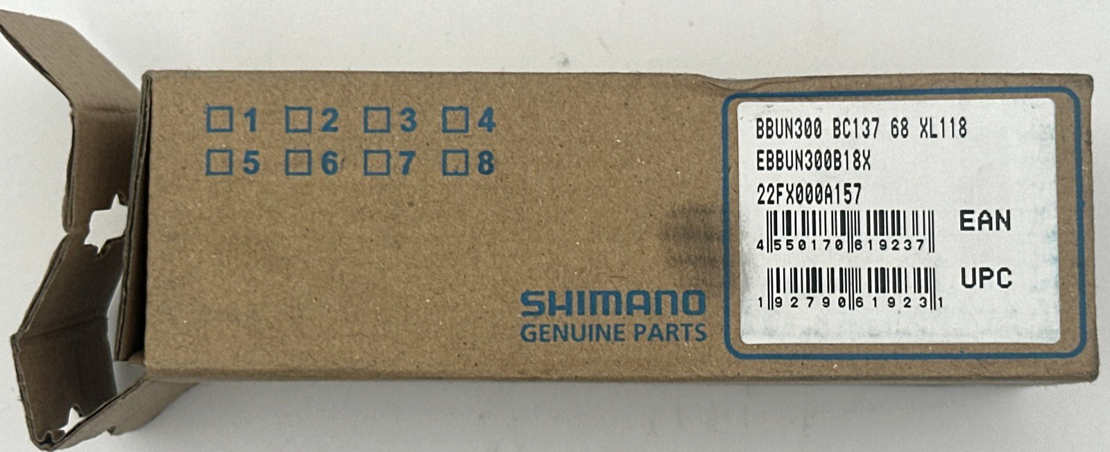 Shimano EBBUN300B18X Bottom Bracket – Silver