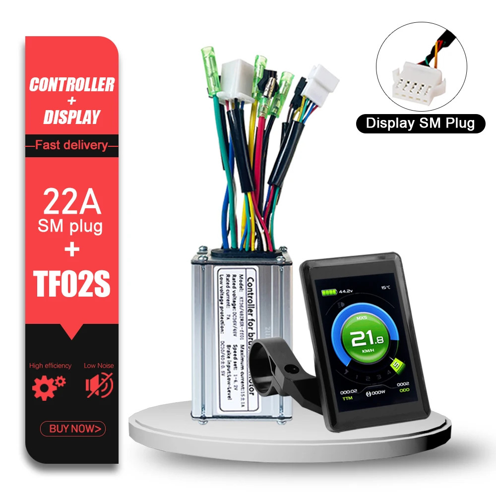 Electric Bike KT Brushless Controller 36V 48V 15A/17A/22A/30A/35A/50A SM Plug