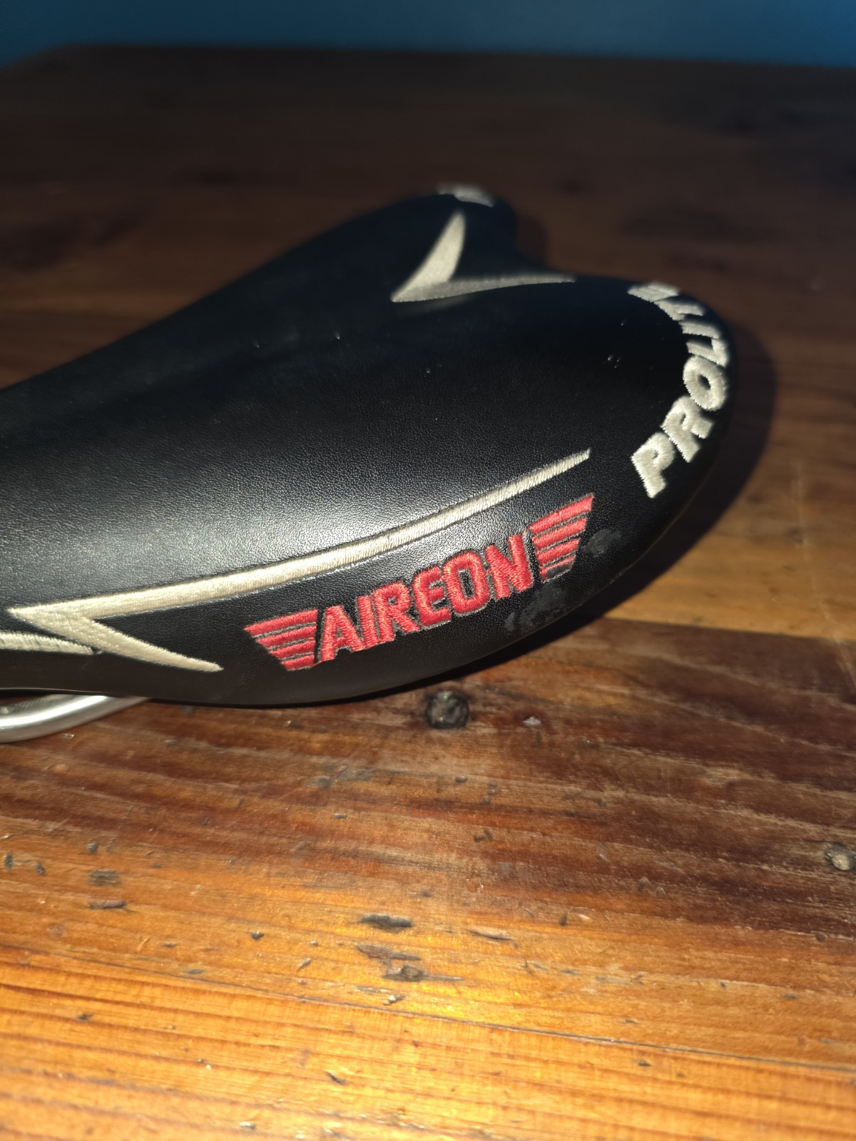 Prolite Aireon Bicycle Saddle Seat Black/Red/White Plastic & Metal Universal